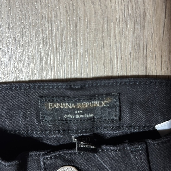 NWT! Banana Republic Dark Wash High Rise Slim Flare Jeans - Size 26/2 🔹 - Picture 9 of 10